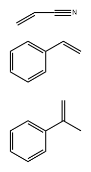 2-Propenenitrile, polymer with ethenylbenzene and (1-methylethenyl)benzene,9010-96-2,结构式