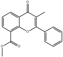 Flavoxate Related Compound B (20 mg) (3-Methylflavone-8-carboxylic acid methyl ester) Structure