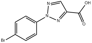 2-(4-bromophenyl)-2H-1,2,3-triazole-4-carboxylic acid Structure
