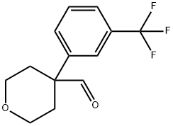 4-3-(Trifluoromethyl)phenylütetrahydro-2H-pyran-4-carboxaldehyde|4-[3-(三氟甲基)苯基]四氢-2H-吡喃-4-甲醛