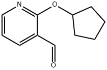 2-CYCLOPENTYLOXYPYRIDINE-3-CARBOXALDEHYDE Struktur