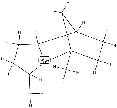 5,8-Methanoindolizine,octahydro-3,5-dimethyl-(9CI) Struktur