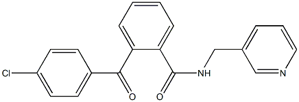 2-(4-chlorobenzoyl)-N-(3-pyridinylmethyl)benzamide Struktur