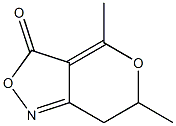 3H-Pyrano[4,3-c]isoxazol-3-one,6,7-dihydro-4,6-dimethyl-(9CI) Struktur