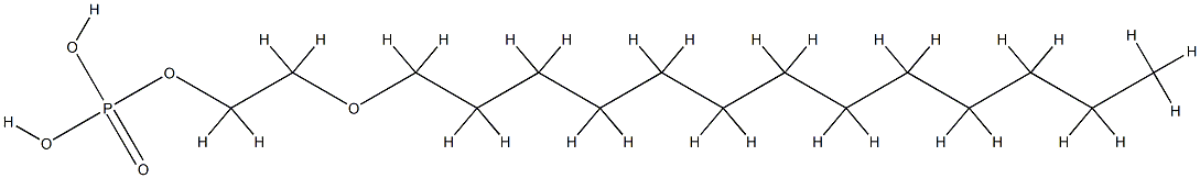 十三烷醇聚醚-10 磷酸酯, 9046-01-9, 结构式