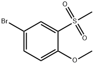 4-broMo-1-Methoxy-2-(Methylsulfonyl)benzene, 90531-99-0, 结构式