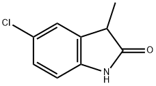 2H-Indol-2-one, 5-chloro-1,3-dihydro-3-Methyl- 化学構造式