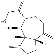 (3aR,8aβ)-Decahydro-4β-hydroxy-β,3,8-tris(methylene)-5α-azuleneethanol Structure