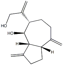 (3aR,8aβ)-Decahydro-4β-hydroxy-β,3,8-tris(methylene)-5α-azuleneethanol,90548-06-4,结构式