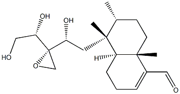 90578-10-2 (4aS)-5-[(R)-2-[(S)-2-[(S)-1,2-Dihydroxyethyl]oxiranyl]-2-hydroxyethyl]-3,4,4aα,5,6,7,8,8a-octahydro-5β,6α,8aβ-trimethyl-1-naphthalenecarbaldehyde