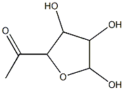 beta-D-xylo-Hexofuranos-5-ulose, 6-deoxy- (9CI),90581-35-4,结构式