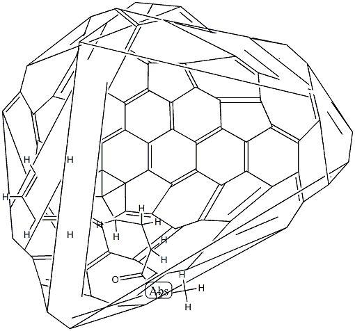 3'-苯基-3'H-环丙并[18,37][5,6]富勒烯-C84-D2D-3'-丁酸甲酯,905843-95-0,结构式