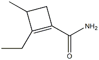 1-Cyclobutene-1-carboxamide,2-ethyl-3-methyl-(7CI) Structure
