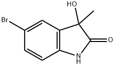 5-Bromo-3-hydroxy-3-methyl-2-oxindole Struktur