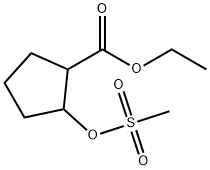 ethyl 2-(Methylsulfonyloxy)cyclopentanecarboxylate Structure