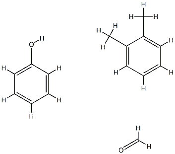 Formaldehyde, polymer with dimethylbenzene and phenol,9080-34-6,结构式