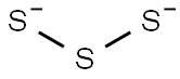 Sulfide ((Sx)2-) 化学構造式