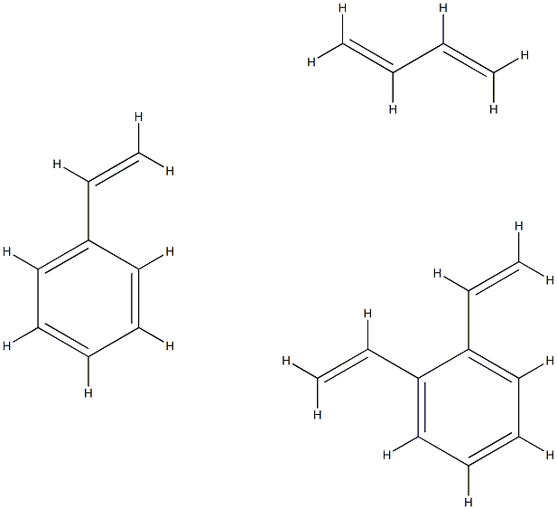 buta-1,3-diene: 1,2-diethenylbenzene: styrene Structure