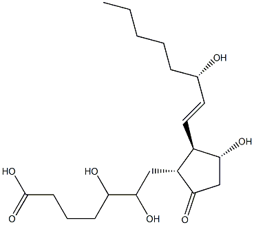 5,6-dihydroxyprostaglandin E1 Structure
