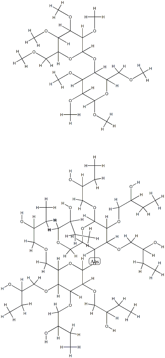 HYDROXYBUTYLMETHYLCELLULOSE 化学構造式