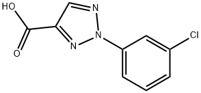 2-(3-chlorophenyl)-2H-1,2,3-triazole-4-carboxylic acid Structure