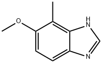 5-甲氧基-4-甲基-1H-苯并咪唑 结构式