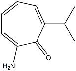 2,4,6-Cycloheptatrien-1-one,2-amino-7-isopropyl-(7CI) Structure