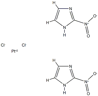 dichlorobis(azomycin)platinum II 化学構造式