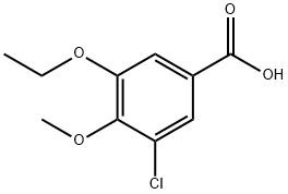 3-chloro-5-ethoxy-4-methoxybenzoic acid 化学構造式