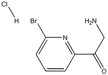 2-氨基-1-(6-溴-2-吡啶基)乙酮盐酸盐,909292-48-4,结构式