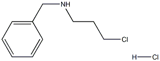 Benzenemethanamine,N-(3-chloropropyl)-, hydrochloride (1:1) Structure