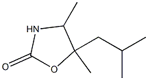 2-Oxazolidinone,5-isobutyl-4,5-dimethyl-(7CI) Structure