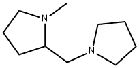 R)-N-METHYL-2-PYRROLIDIN-1-YLMETHYL-PYRROLIDINE 化学構造式