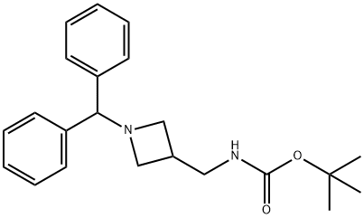 1-二苯甲基-3-甲氨基BOC-氮杂环丁烷,91189-19-4,结构式