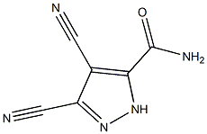 Pyrazole-3(or 5)-carboxamide, 4,5(or 3,4)-dicyano- (7CI) Structure