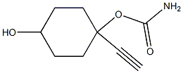 Carbamic acid, 1-ethynyl-4-hydroxycyclohexyl ester (6CI,7CI) Structure