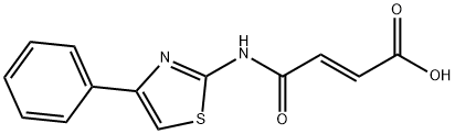 (E)-4-oxo-4-[(4-phenyl-1,3-thiazol-2-yl)amino]-2-butenoic acid Structure