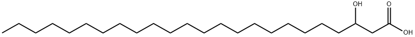 3-ヒドロキシテトラコサン酸 化学構造式
