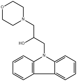 1-(9H-carbazol-9-yl)-3-morpholinopropan-2-ol,91324-16-2,结构式