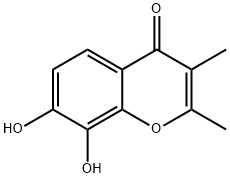Chromone, 7,8-dihydroxy-2,3-dimethyl- (6CI,7CI) 化学構造式