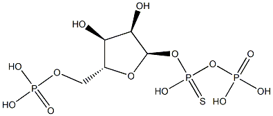 5-phosphoribosyl 1-O-(1-thiodiphosphate) 结构式