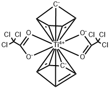 titanocene bis(trichloroacetate) 结构式