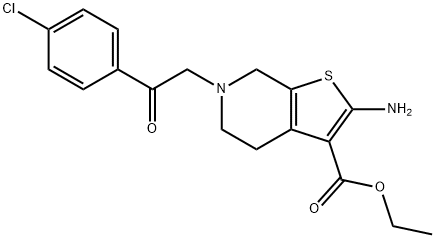 914202-66-7 Ethyl-2-amino-6-[2-(4-chlorophenyl)-2-oxoethyl]-4,5,6,7-tetrahydrothieno[2,3-c]pyridine-3-carboxylate