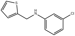 3-chloro-N-(thiophen-2-ylmethyl)aniline 结构式