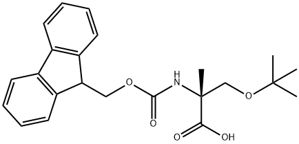 (9H-Fluoren-9-yl)MethOxy]Carbonyl Alpha-Methyl-D-Ser(tBu)-OH Structure