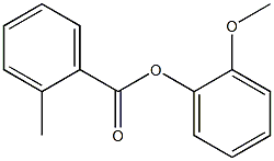 2-methoxyphenyl 2-methylbenzoate 结构式