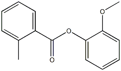 2-methoxyphenyl 2-methylbenzoate Struktur