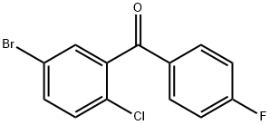 3-(4-氟苯基酮)基-1-溴-4-氯苯基,915095-85-1,结构式