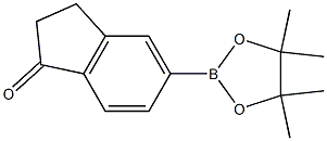5-(4,4,5,5-Tetramethyl1,3,2-dioxaboralan-2-yl)-2,3-dihydroinden-1-one Struktur