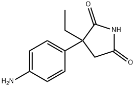 3-(4'-aminophenyl)-3-ethylpyrollidine-2,5-dione Structure